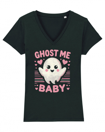 Ghost me Baby pink hearts Black