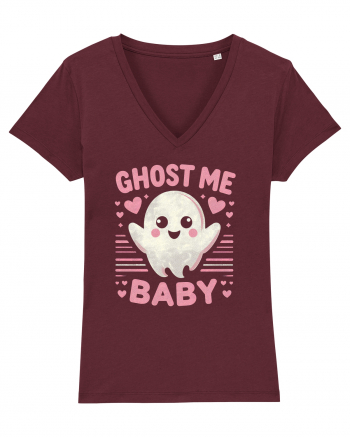 Ghost me Baby pink hearts Burgundy