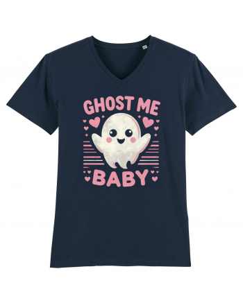 Ghost me Baby pink hearts French Navy