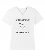 Te fotogragiez! Tricou mânecă scurtă guler V Bărbat Presenter