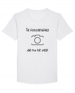 Te fotogragiez! Tricou mânecă scurtă guler larg Bărbat Skater