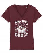 Bootiful ghost Tricou mânecă scurtă guler V Damă Evoker