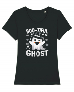 Bootiful ghost Tricou mânecă scurtă guler larg fitted Damă Expresser
