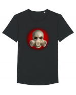 Craniu gasmaskskull 07 rosu Tricou mânecă scurtă guler larg Bărbat Skater