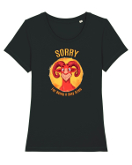 SORRY FOR BEING A SEXY ARIES Tricou mânecă scurtă guler larg fitted Damă Expresser