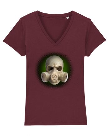 craniu gasmaskskull 07 verde Burgundy