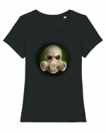 craniu gasmaskskull 07 verde Tricou mânecă scurtă guler larg fitted Damă Expresser