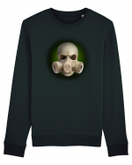 craniu gasmaskskull 07 verde Bluză mânecă lungă Unisex Rise