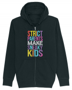 Strict Parents Make Sneaky Kids purple Hanorac cu fermoar Unisex Connector