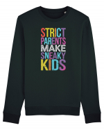 Strict Parents Make Sneaky Kids purple Bluză mânecă lungă Unisex Rise