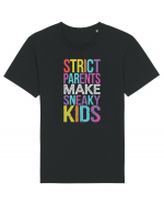 Strict Parents Make Sneaky Kids purple Tricou mânecă scurtă Unisex Rocker