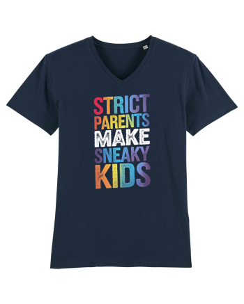 Strict Parents Make Sneaky Kids grunge French Navy