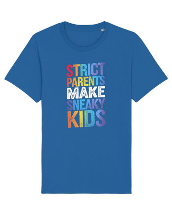 Strict Parents Make Sneaky Kids grunge Royal Blue