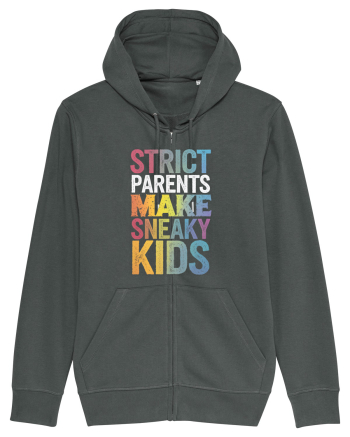 Strict Parents Make Sneaky Kids distresed Anthracite