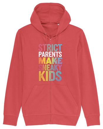 Strict Parents Make Sneaky Kids distresed Carmine Red