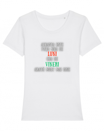 ACEASTA ESTE FAȚA MEA DE LUNI White
