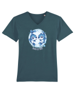 GUESS MY SIGN - PESTI /PISCES Tricou mânecă scurtă guler V Bărbat Presenter