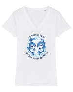 I`M THAT CRAZY PISCES YOU WERE WARNED ABOUT  Tricou mânecă scurtă guler V Damă Evoker