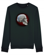 Craniu cu creier - skullbrain 01 Bluză mânecă lungă Unisex Rise