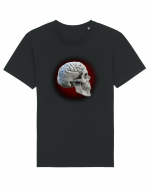 Craniu cu creier - skullbrain 01 Tricou mânecă scurtă Unisex Rocker