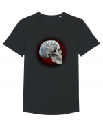 Craniu cu creier - skullbrain 01 Tricou mânecă scurtă guler larg Bărbat Skater