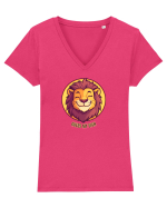 GUESS MY SIGN - LEU / LEO Tricou mânecă scurtă guler V Damă Evoker