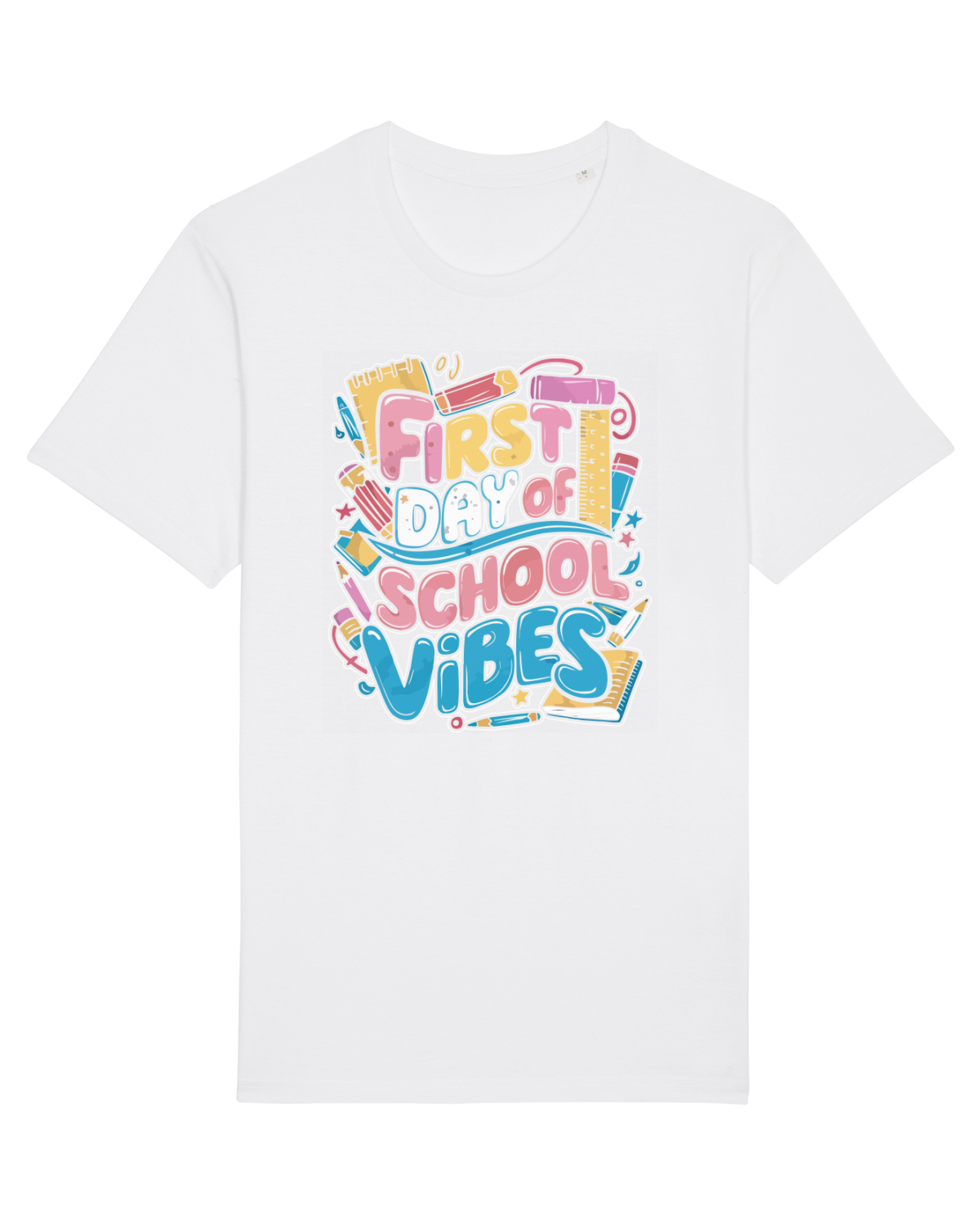 Tricou mânecă scurtă Unisex Rocker White