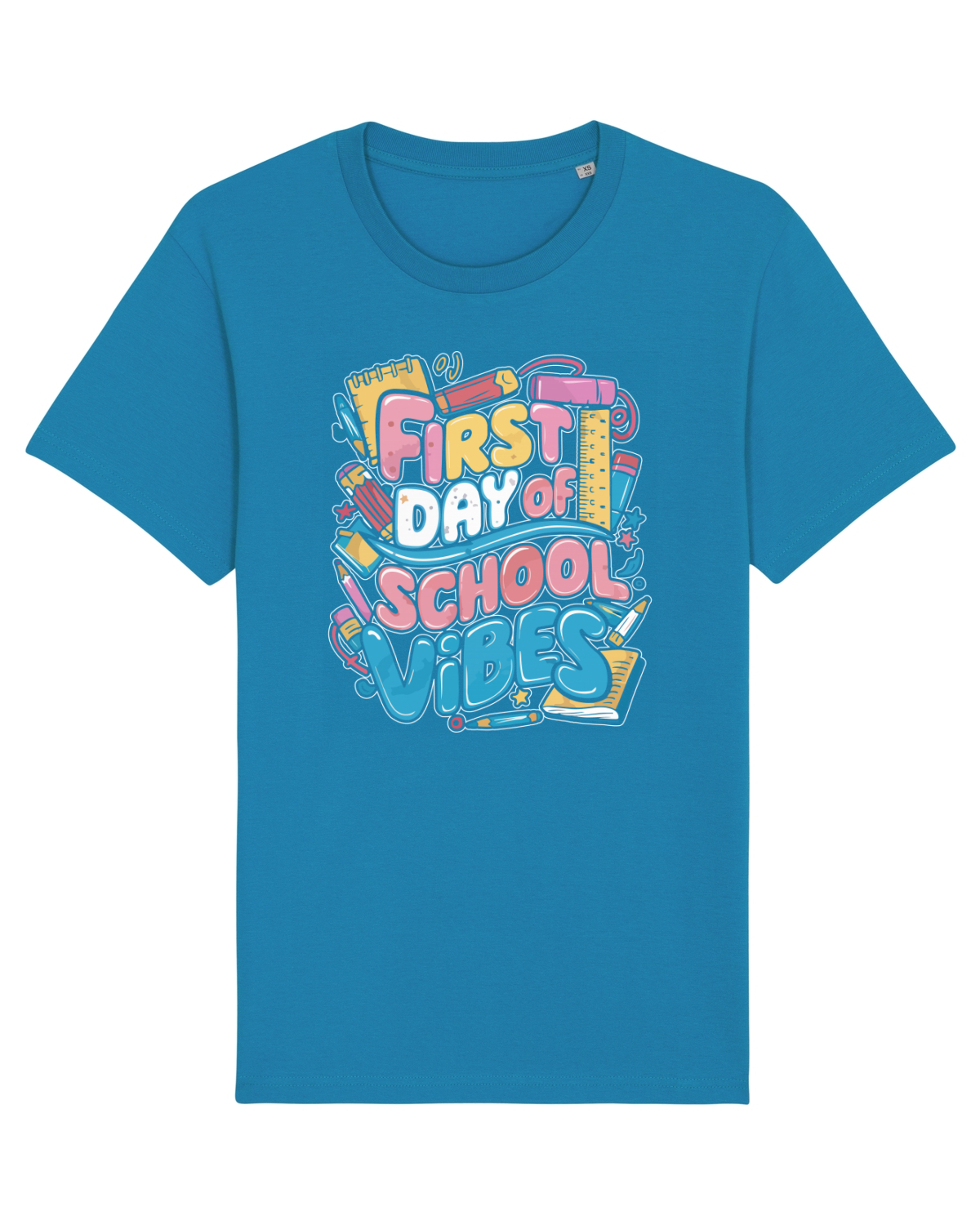 Tricou mânecă scurtă Unisex Rocker Azur