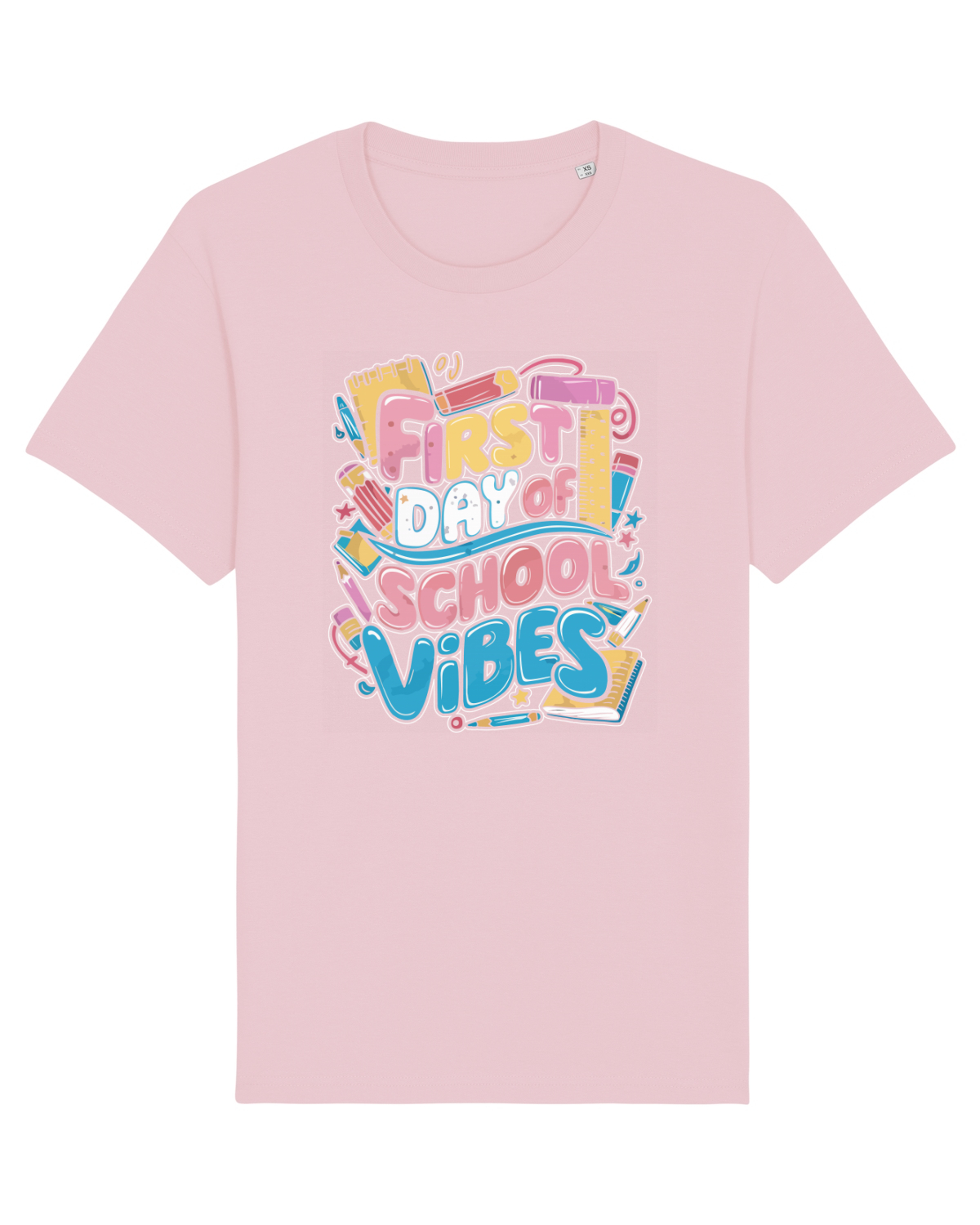Tricou mânecă scurtă Unisex Rocker Cotton Pink