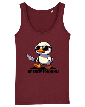 He Knew Too Much Burgundy