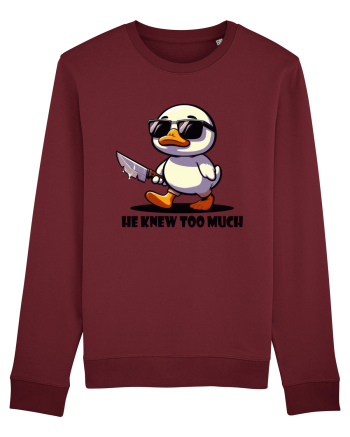 He Knew Too Much Burgundy