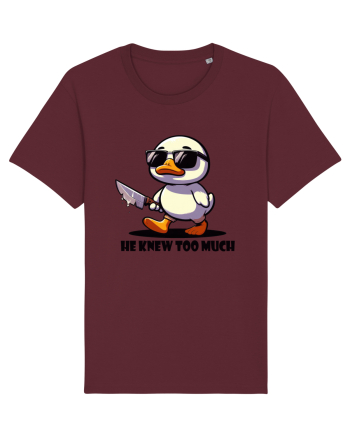 He Knew Too Much Burgundy