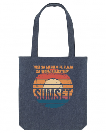 Vrei sa mergem pe plaja sa vedem sumsetul? - Summer Ocean Sumset Midnight Blue