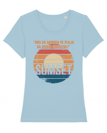 Vrei sa mergem pe plaja sa vedem sumsetul? - Summer Ocean Sumset Sky Blue