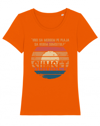 Vrei sa mergem pe plaja sa vedem sumsetul? - Summer Ocean Sumset Bright Orange