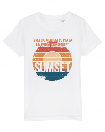 Vrei sa mergem pe plaja sa vedem sumsetul? - Summer Ocean Sumset White