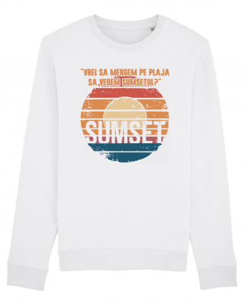 Vrei sa mergem pe plaja sa vedem sumsetul? - Summer Ocean Sumset White