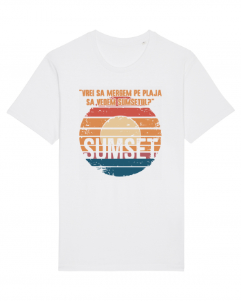 Vrei sa mergem pe plaja sa vedem sumsetul? - Summer Ocean Sumset White