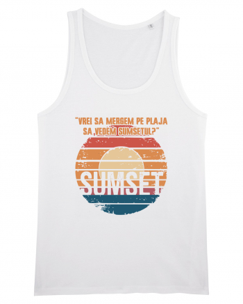 Vrei sa mergem pe plaja sa vedem sumsetul? - Summer Ocean Sumset White