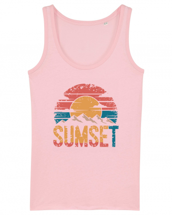 Summer Mountain Sumset Cotton Pink