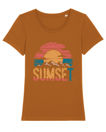 Summer Mountain Sumset Roasted Orange