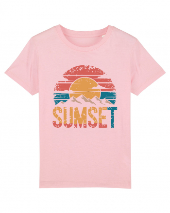 Summer Mountain Sumset Cotton Pink