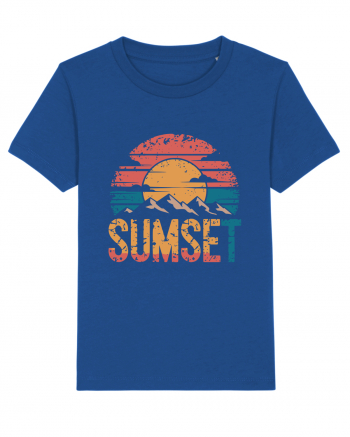 Summer Mountain Sumset Majorelle Blue