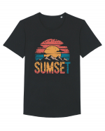 Summer Mountain Sumset Tricou mânecă scurtă guler larg Bărbat Skater