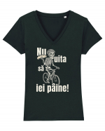 Nu uita să iei pâine! Tricou mânecă scurtă guler V Damă Evoker