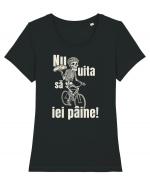 Nu uita să iei pâine! Tricou mânecă scurtă guler larg fitted Damă Expresser