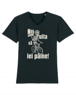 Nu uita să iei pâine! Tricou mânecă scurtă guler V Bărbat Presenter