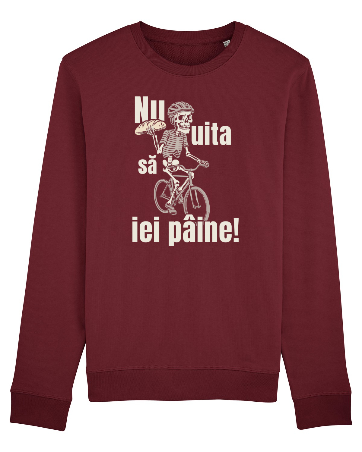 Bluză mânecă lungă Unisex Rise Burgundy