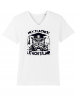 Hey, Teacher! litachitalau! Tricou mânecă scurtă guler V Bărbat Presenter