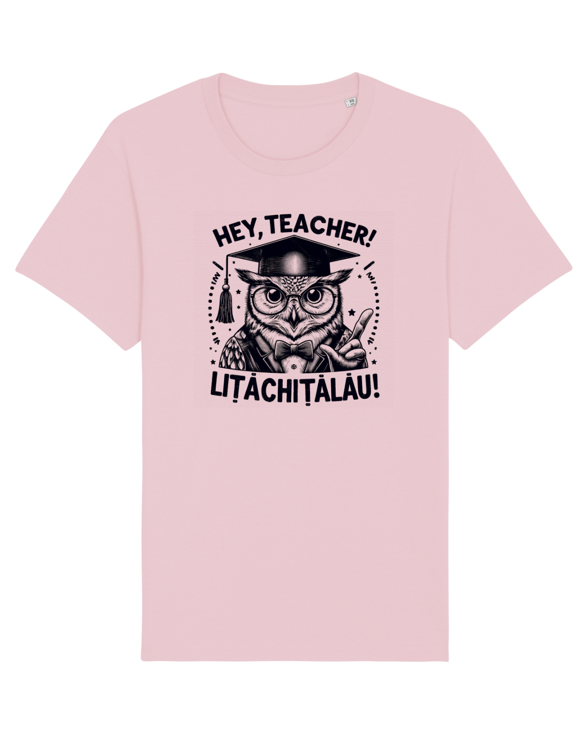 Tricou mânecă scurtă Unisex Rocker Cotton Pink